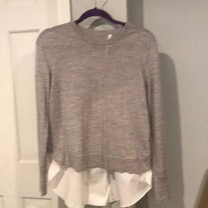Veronica Beard Alma Sweater in Heather Gray